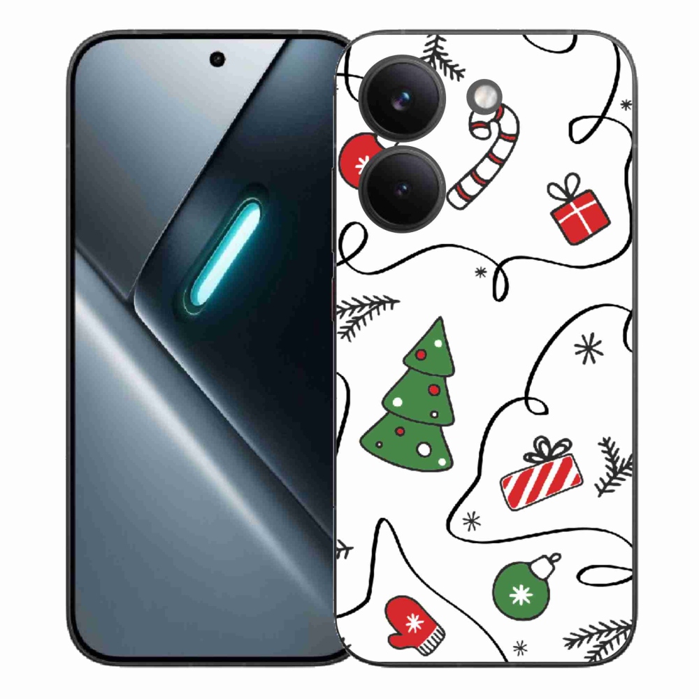 Gél borítás mmCase a Xiaomi Poco X8 Pro számára - karácsonyi motívumok