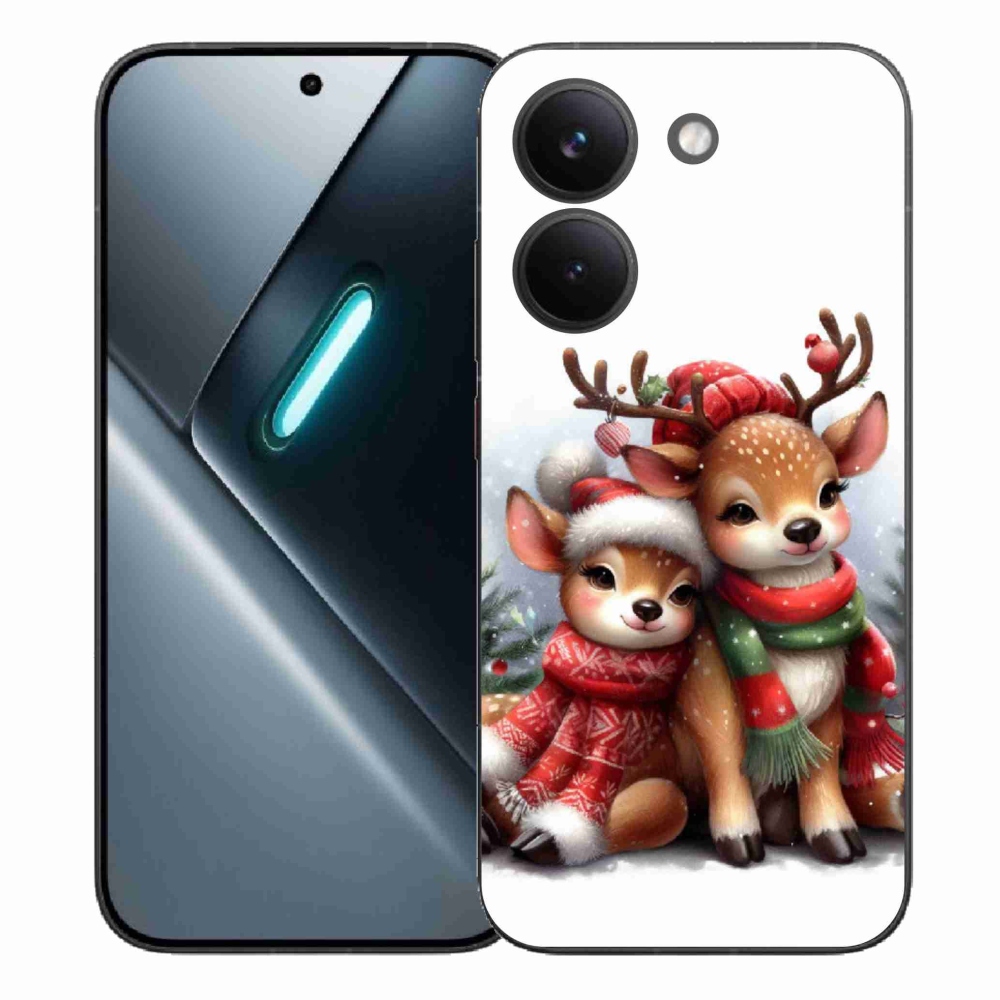 Gél borítás mmCase a Xiaomi Poco X8 Pro számára - karácsonyi rénszarvas