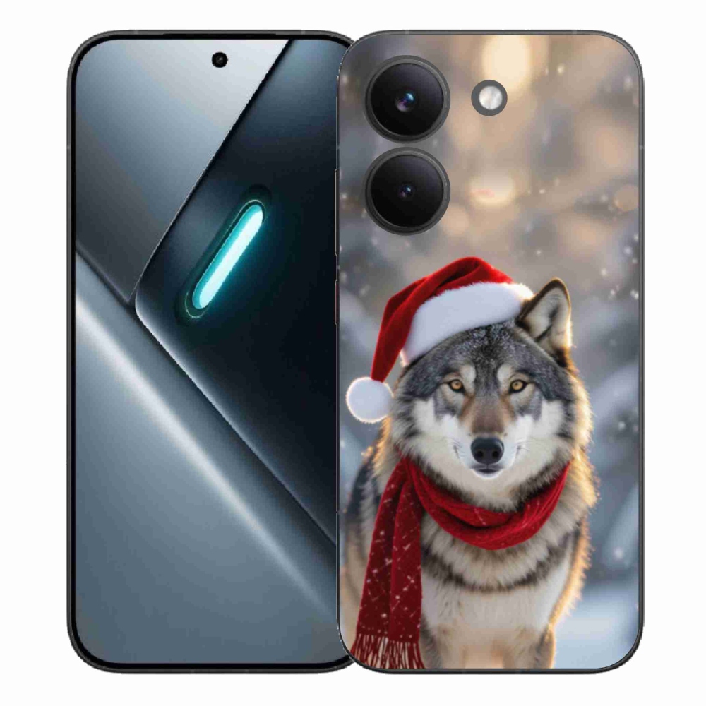 Gél borítás mmCase a Xiaomi Poco X8 Pro számára - Karácsonyi farkas