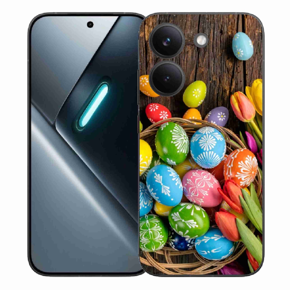 Gél borítás mmCase a Xiaomi Poco X8 Pro számára - Húsvéti tojások