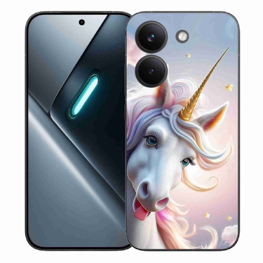 Gél borítás mmCase a Xiaomi Poco X8 Pro számára - vidám egyszarvú
