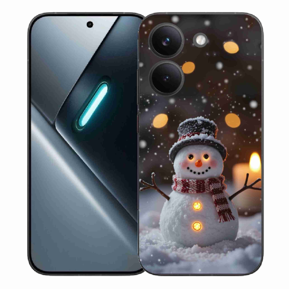 Gél borítás mmCase a Xiaomi Poco X8 Pro számára - boldog hóember
