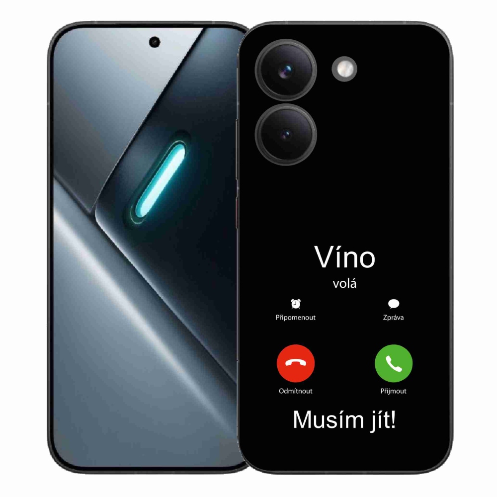 Gél borítás mmCase a Xiaomi Poco X8 Pro - bor hívja fekete háttérrel