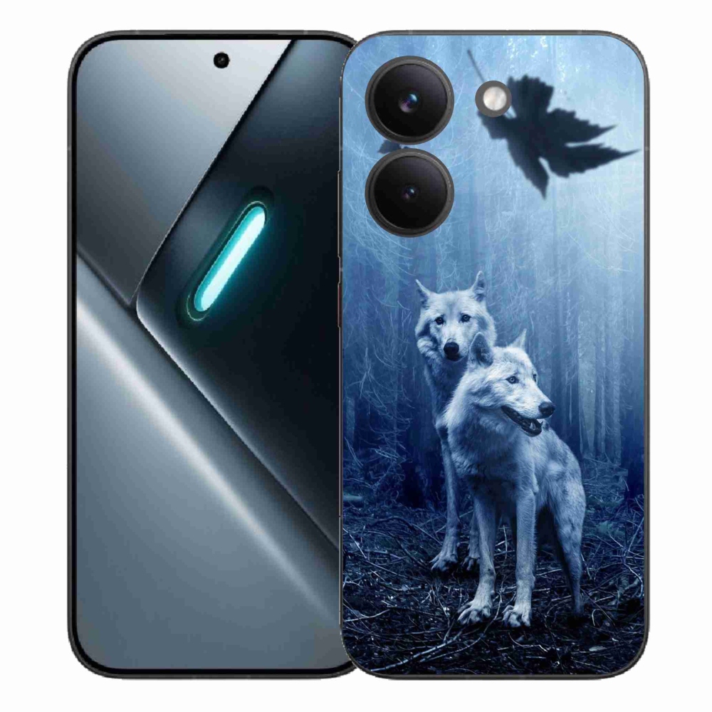 Gél borítás mmCase a Xiaomi Poco X8 Pro számára - farkasok az erdőben