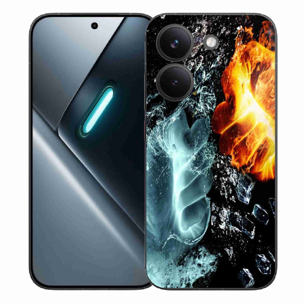 Gél borítás mmCase a Xiaomi Poco X8 Pro számára - víz és tűz