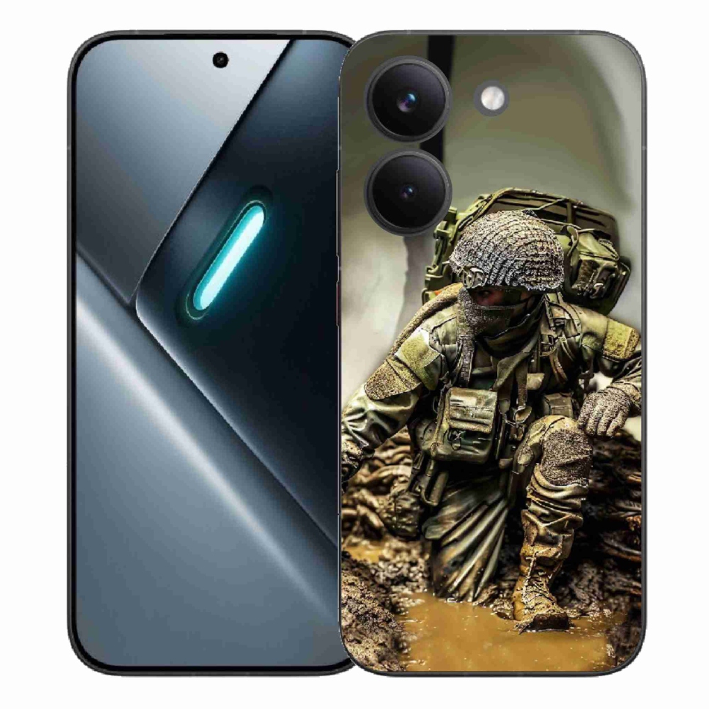 Gél borítás mmCase a Xiaomi Poco X8 Pro számára - katona