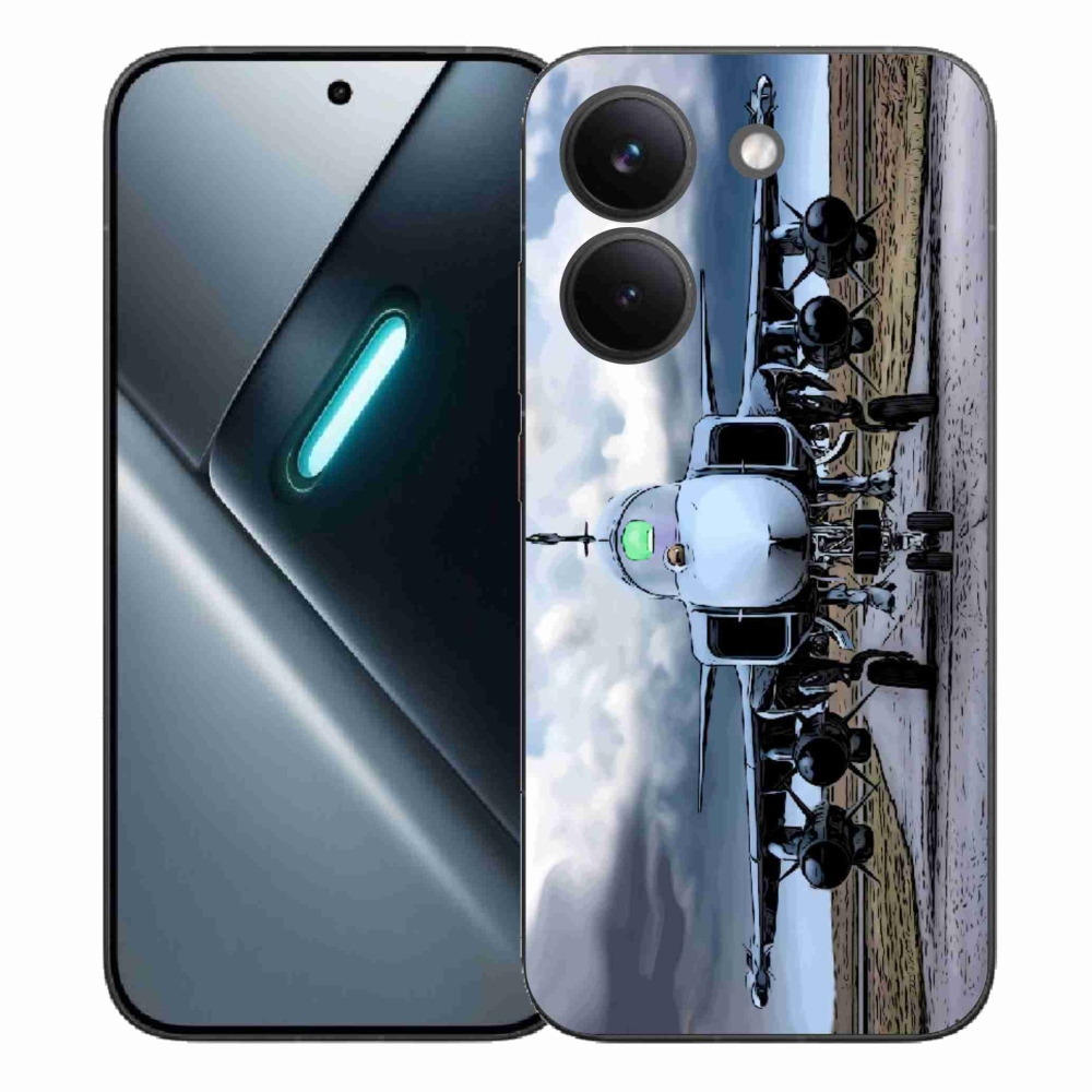 Gél borítás mmCase a Xiaomi Poco X8 Pro számára - katonai repülőgépek