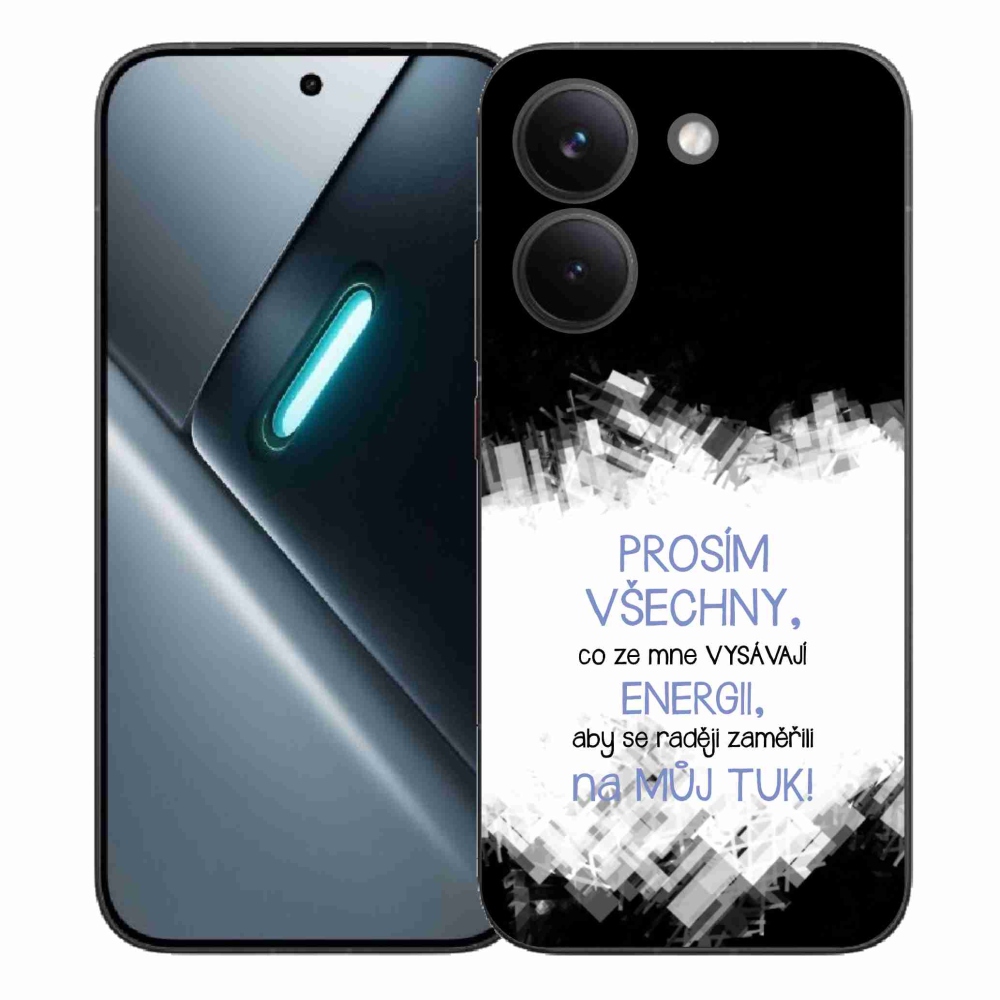 Gél borító mmCase a Xiaomi Poco X8 Pro számára - vicces szöveg 1 kék