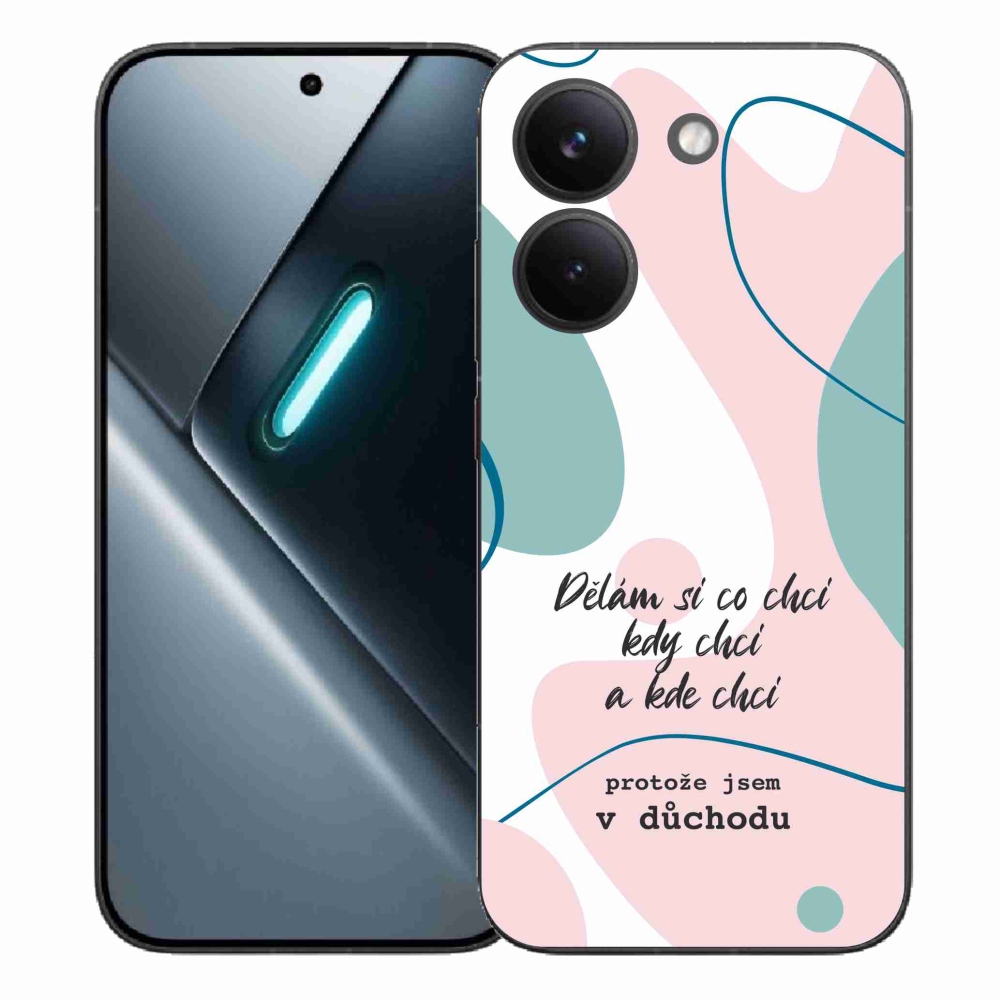 Gél borító mmCase a Xiaomi Poco X8 Pro készülékhez - vicces szöveg 10 fehér háttér