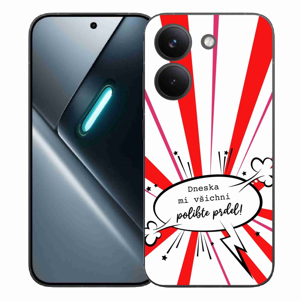 Gél borító mmCase a Xiaomi Poco X8 Pro készülékhez - vicces szöveg 15 fehér háttér