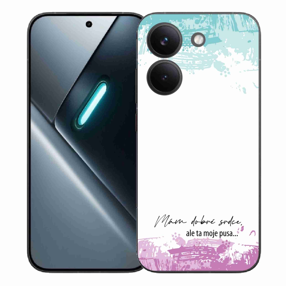 Gél borító mmCase a Xiaomi Poco X8 Pro számára - vicces szöveg 3 fehér háttér