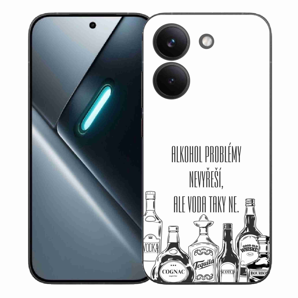 Gél borító mmCase a Xiaomi Poco X8 Pro számára - vicces szöveg fehér háttérrel