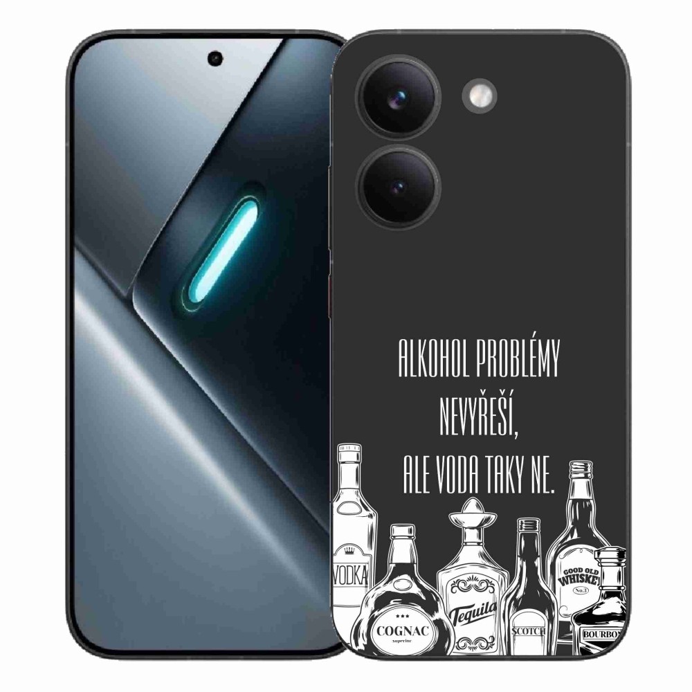 Gél borító mmCase a Xiaomi Poco X8 Pro számára - vicces szöveg fekete háttérrel