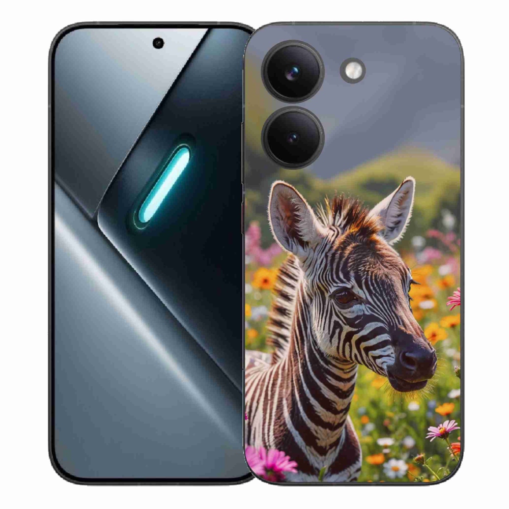 Gél borítás mmCase a Xiaomi Poco X8 Pro számára - zebra a réten