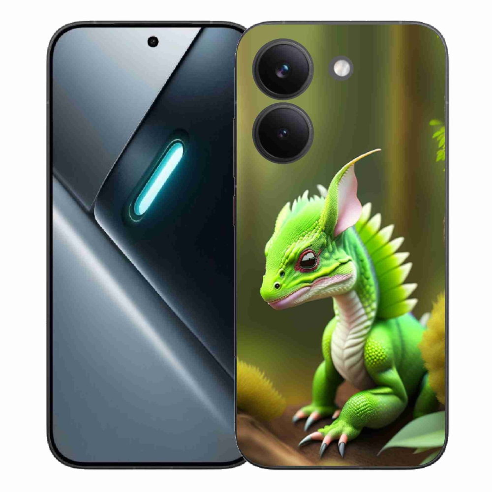 Gél borítás mmCase a Xiaomi Poco X8 Pro számára - zöld sárkány