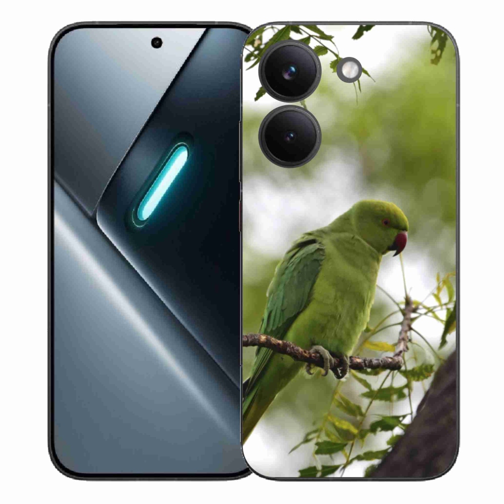 Gél borítás mmCase a Xiaomi Poco X8 Pro készülékhez - zöld papagáj