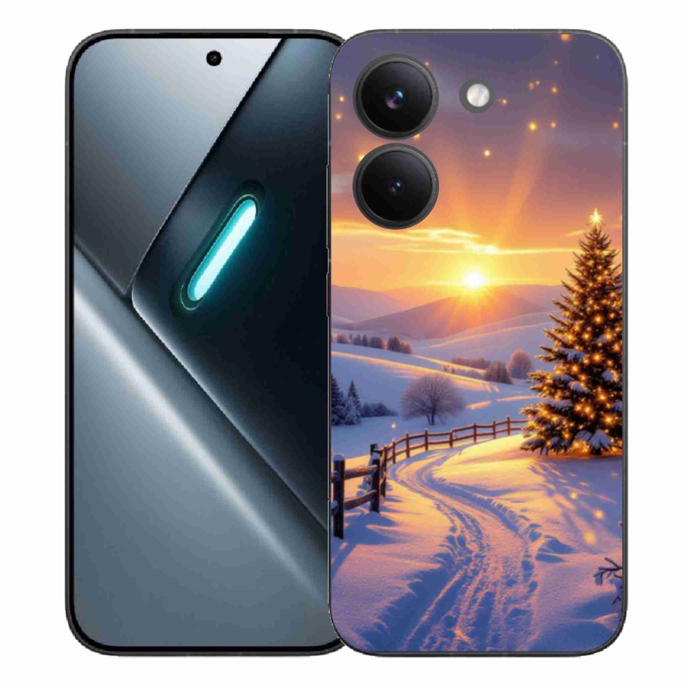 Gél borítás mmCase a Xiaomi Poco X8 Pro számára - téli tájkép