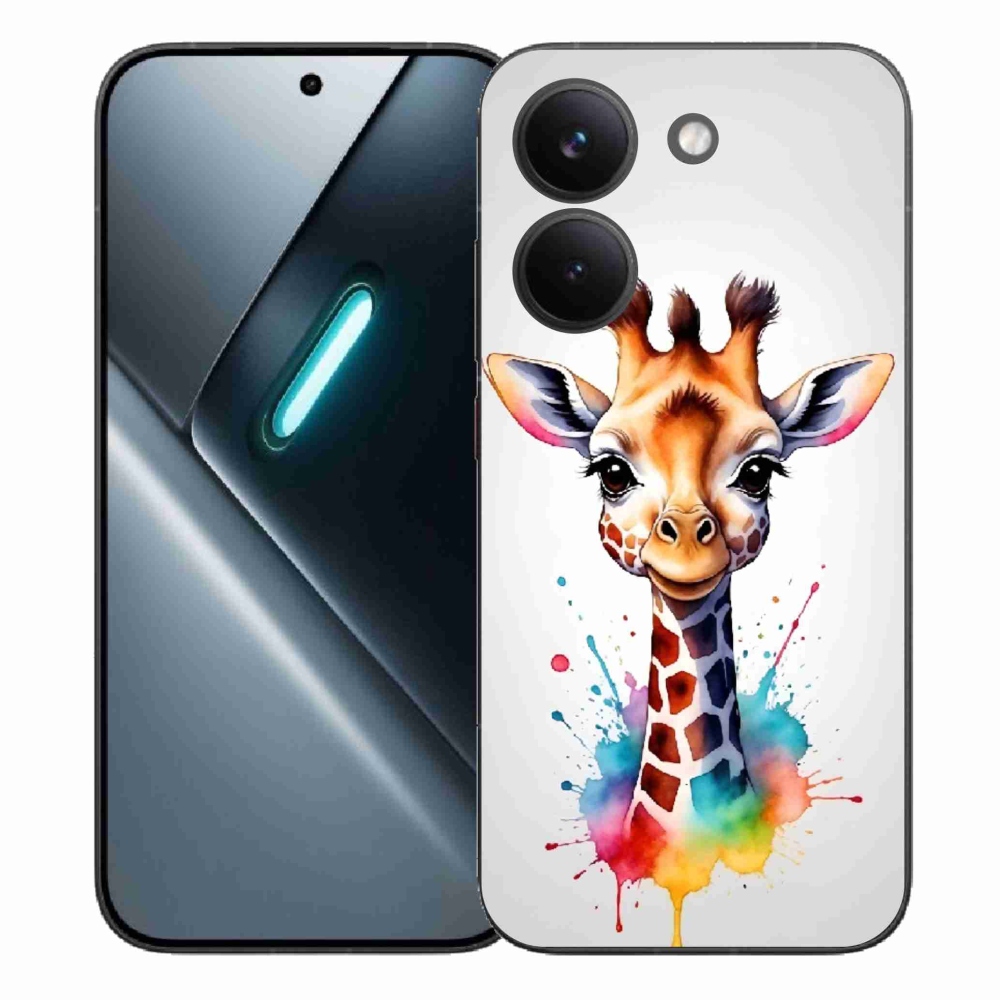 Gél borítás mmCase a Xiaomi Poco X8 Pro készülékhez - zsiráf 1