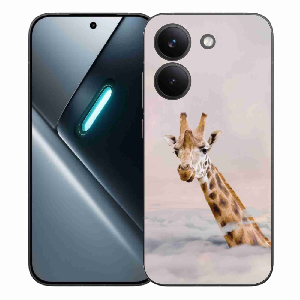 Gél borítás mmCase a Xiaomi Poco X8 Pro számára - zsiráf a felhőkben