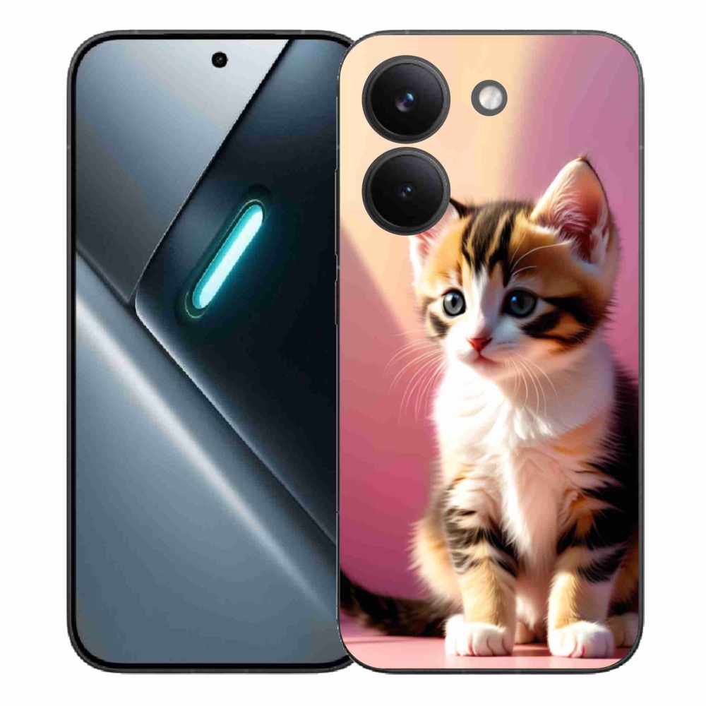 Gél borítás mmCase a Xiaomi Poco X8 Pro számára - kíváncsi cica 2