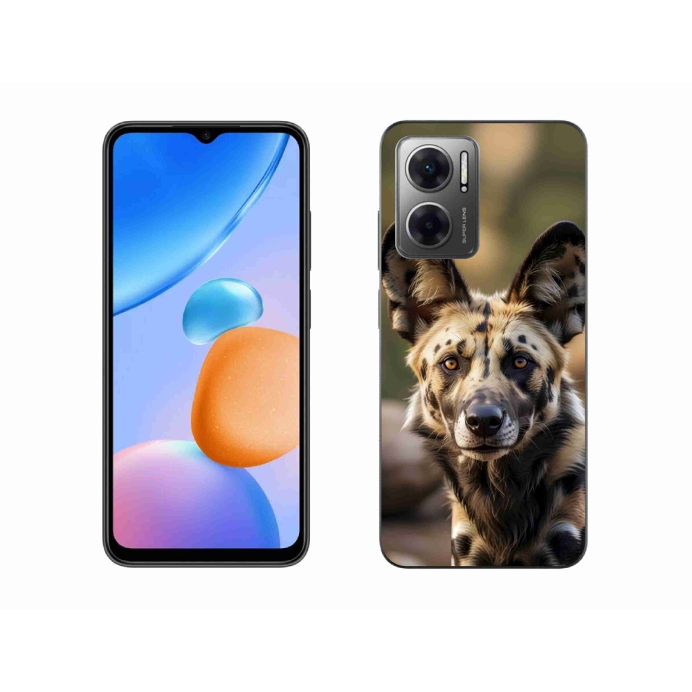 Gél borítás mmCase a Xiaomi Redmi 10 5G-hez - afrikai vadkutya