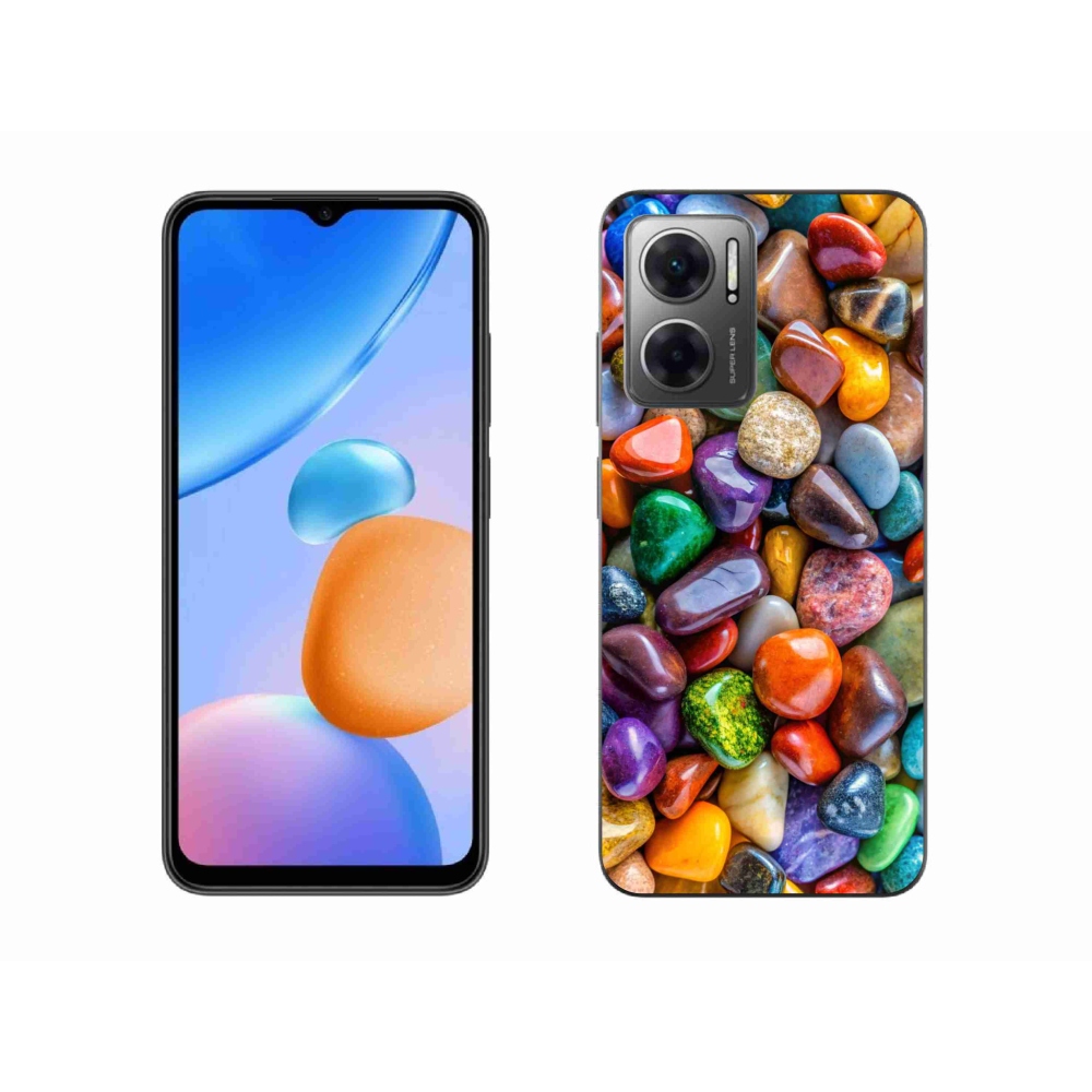 Gél borítás mmCase a Xiaomi Redmi 10 5G-hez - színes strasszkövek