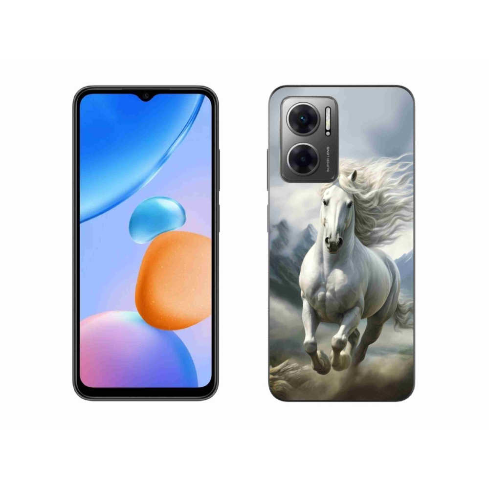 Gél borító mmCase a Xiaomi Redmi 10 5G - futó fehér ló 3