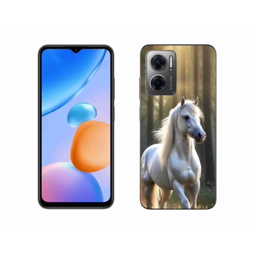 Gél borítás mmCase a Xiaomi Redmi 10 5G-hez - fehér ló 3