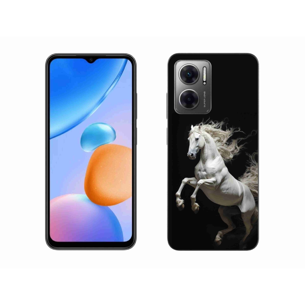 Gél borítás mmCase a Xiaomi Redmi 10 5G-hez - fehér ló 4