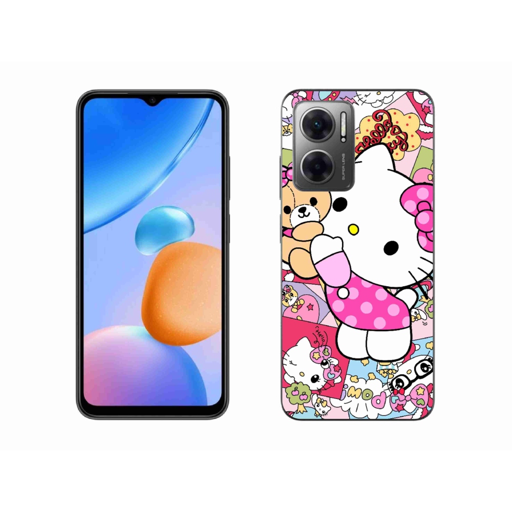 Gél borító mmCase a Xiaomi Redmi 10 5G-hez - aranyos cica