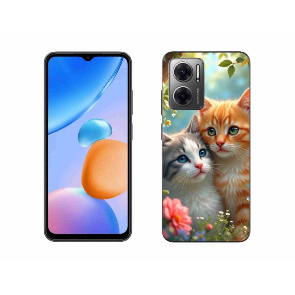 Gél borító mmCase a Xiaomi Redmi 10 5G-hez - macskaszerelem 2