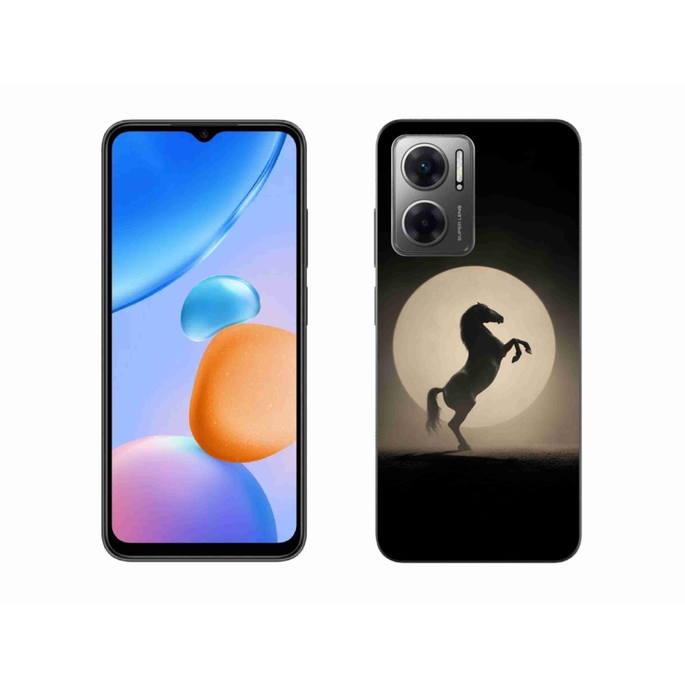 Gél borítás mmCase a Xiaomi Redmi 10 5G-hez - ló sziluettben