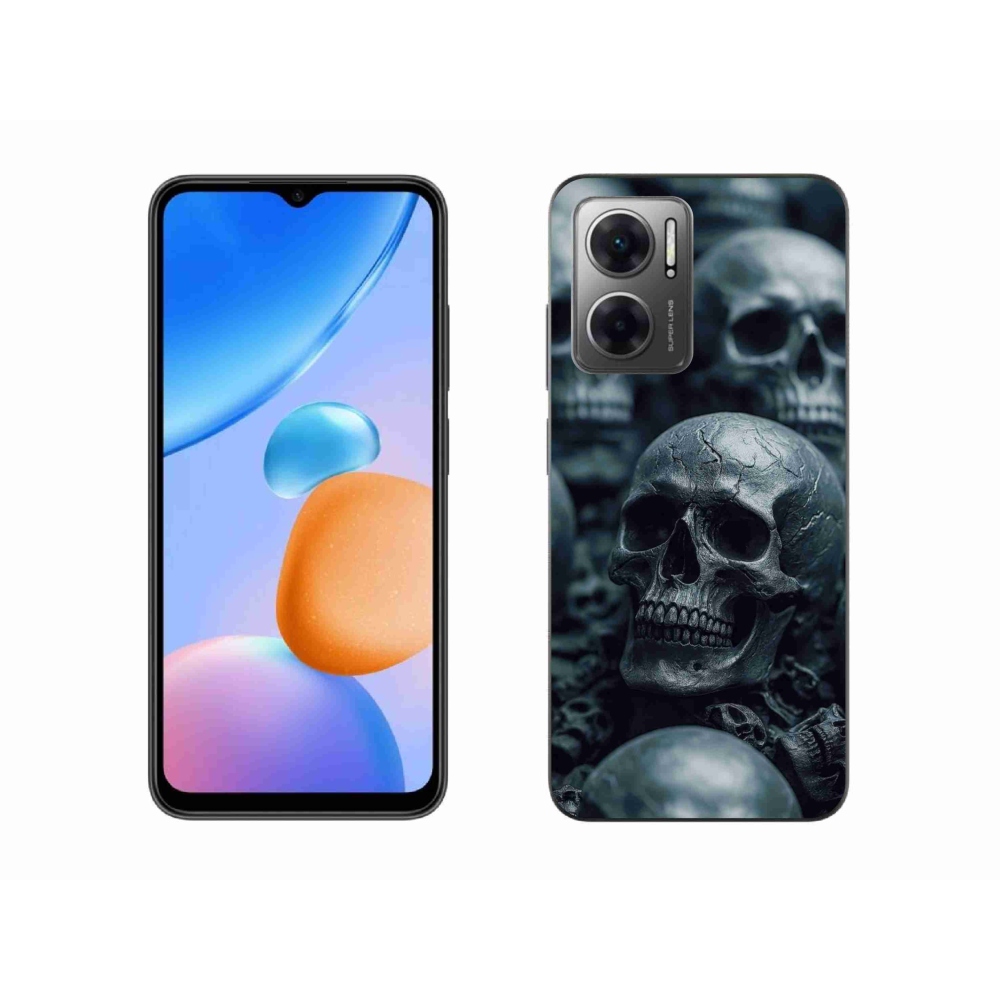 Gél borítás mmCase a Xiaomi Redmi 10 5G-hez - koponya 2