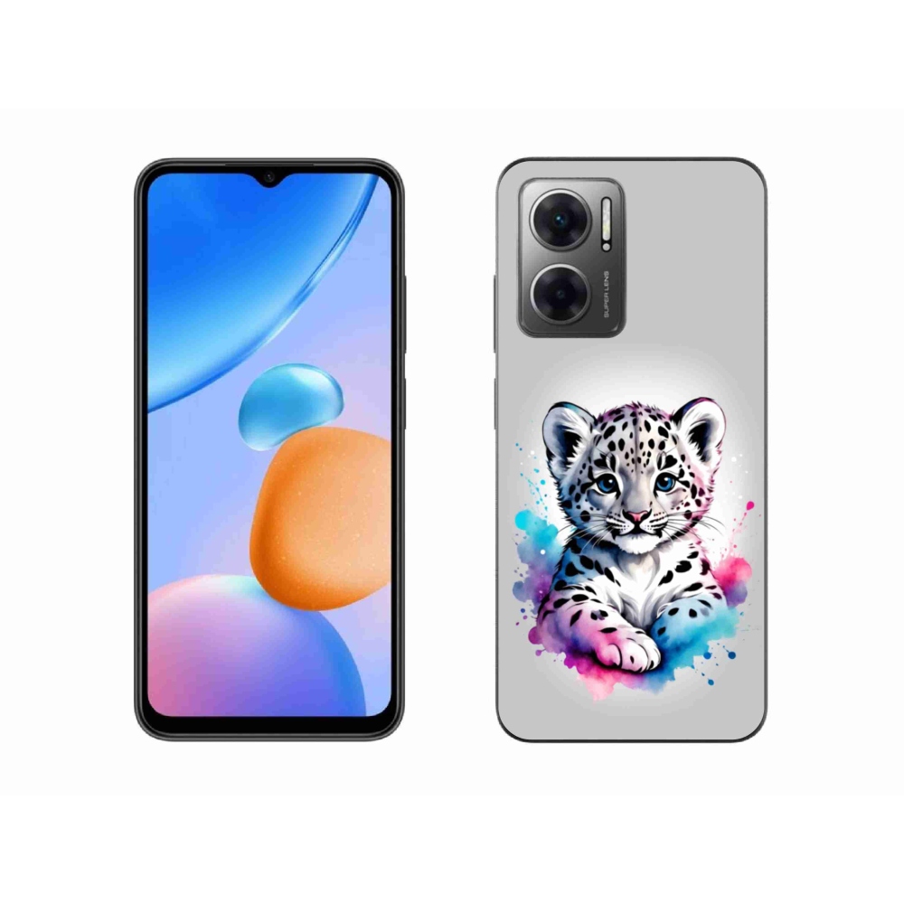 Gél borítás mmCase a Xiaomi Redmi 10 5G-hez - leopárd kölyök