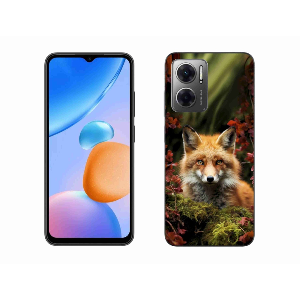Gél borítás mmCase a Xiaomi Redmi 10 5G-hez - róka az erdőben