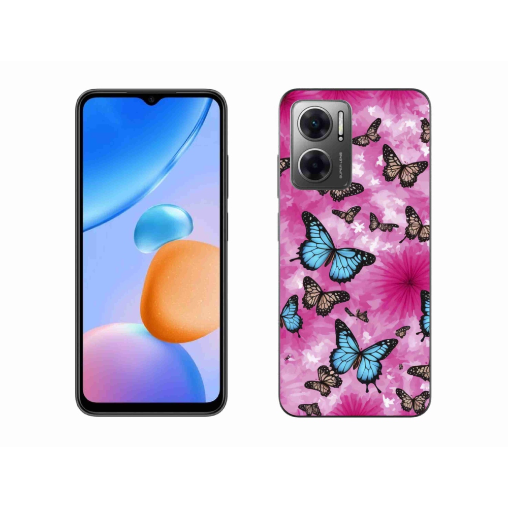 Gél borítás mmCase a Xiaomi Redmi 10 5G-hez - pillangókert
