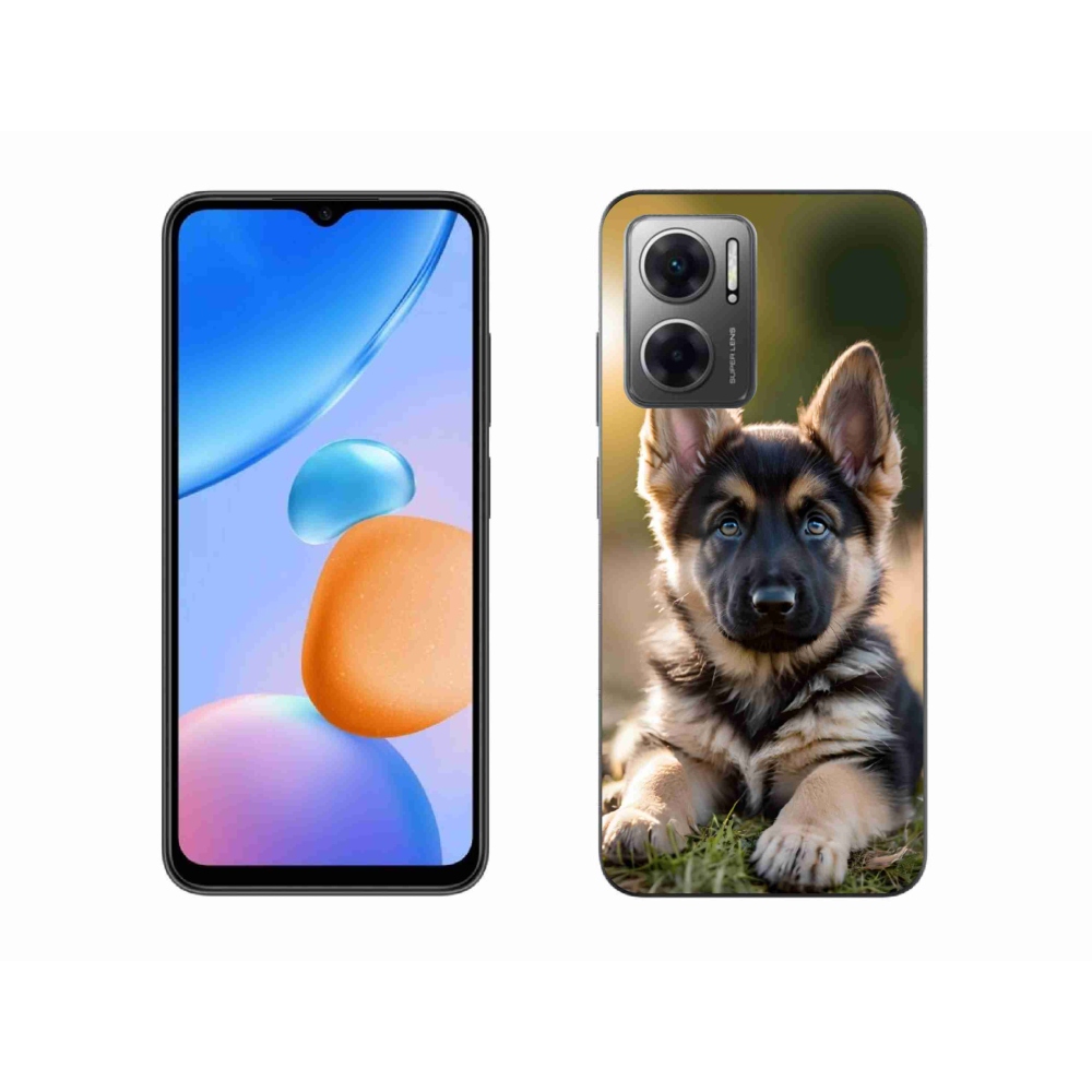 Gél borítás mmCase a Xiaomi Redmi 10 5G számára - Német juhászkutya a természetben