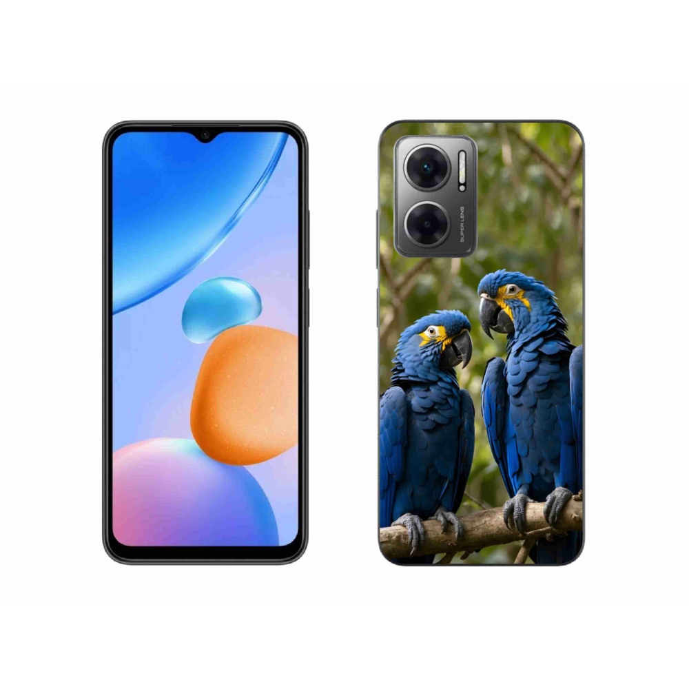 Gél borítás mmCase a Xiaomi Redmi 10 5G készülékhez - papagáj duó