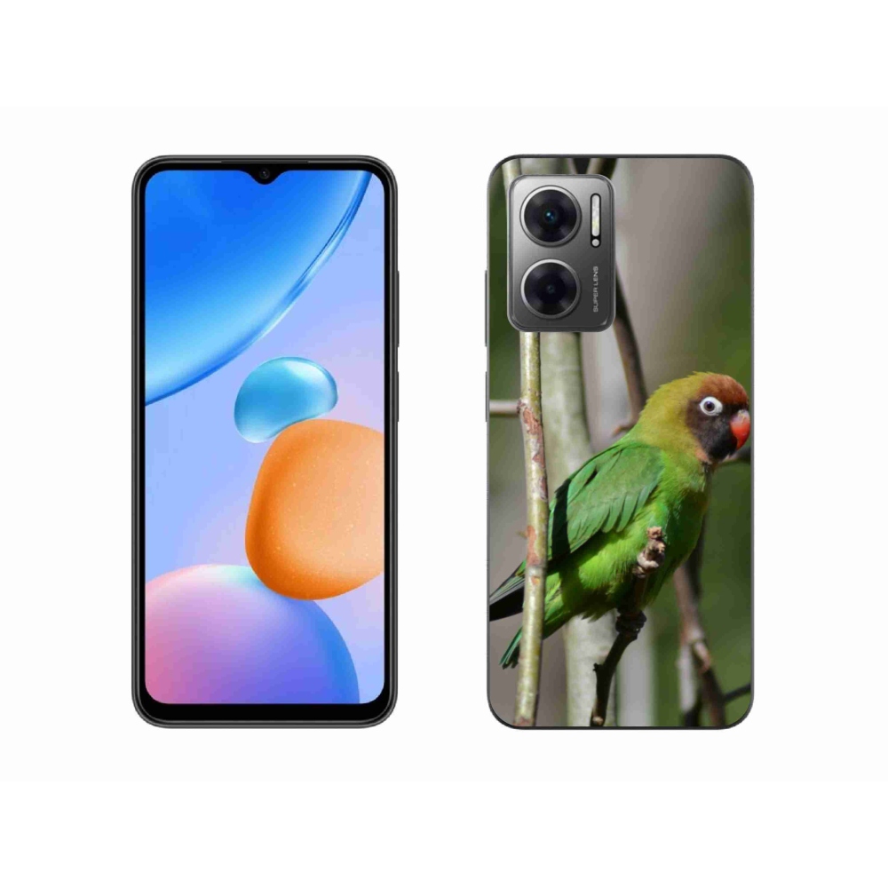 Gél borítás mmCase a Xiaomi Redmi 10 5G-hez - papagáj agapornis