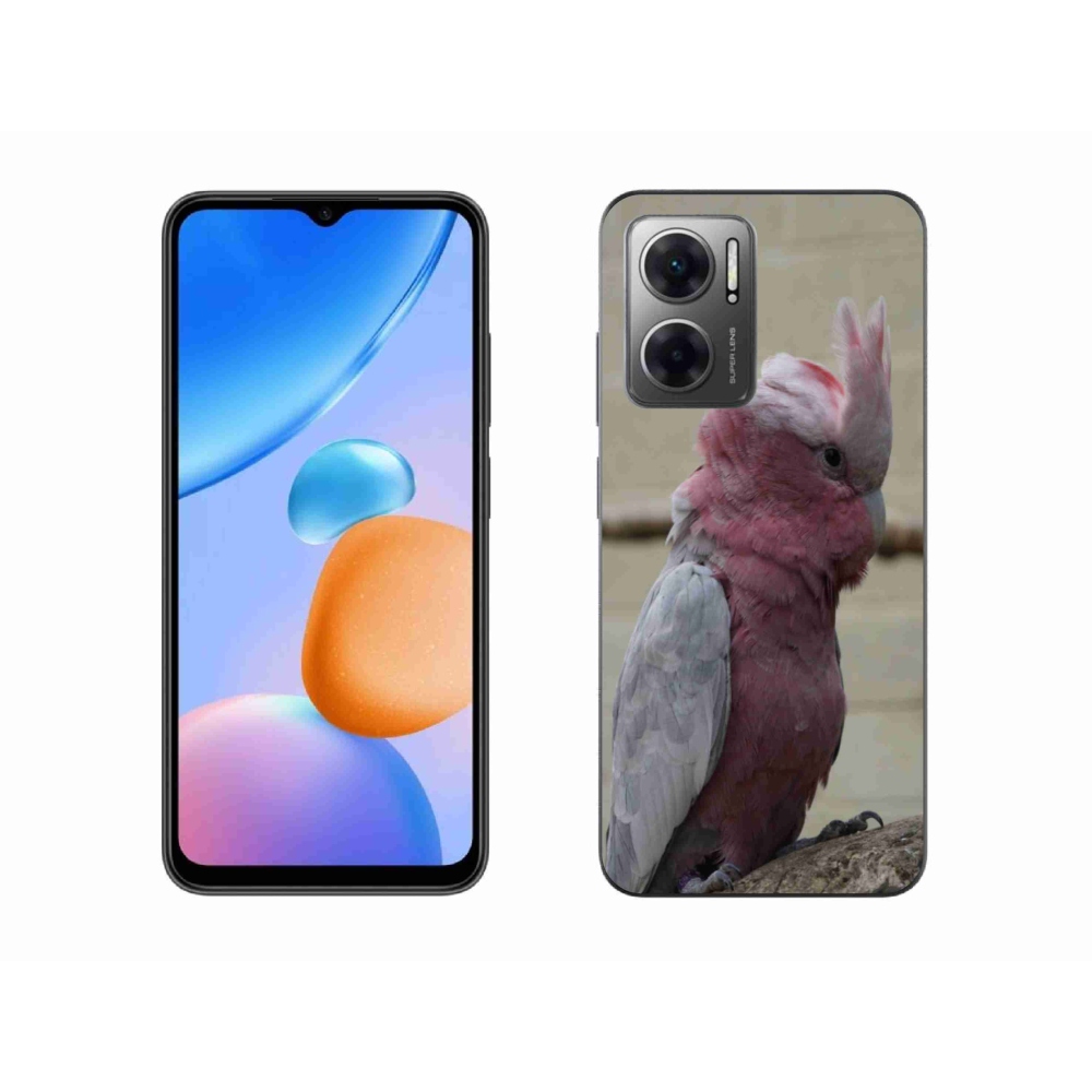 Gél borítás mmCase a Xiaomi Redmi 10 5G-hez - papagáj kakadu rózsaszínű