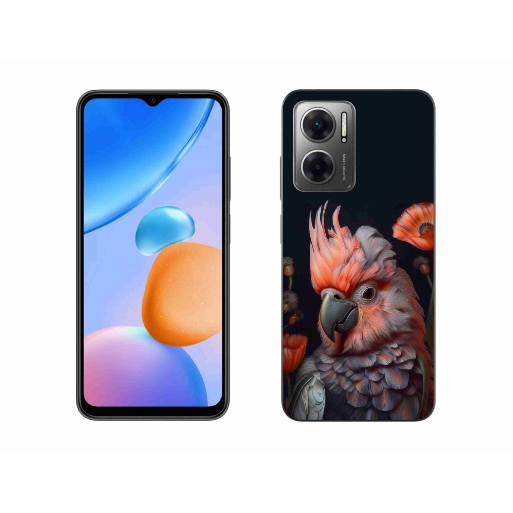 Gél borítás mmCase a Xiaomi Redmi 10 5G-hez - papagáj kakadu színekben