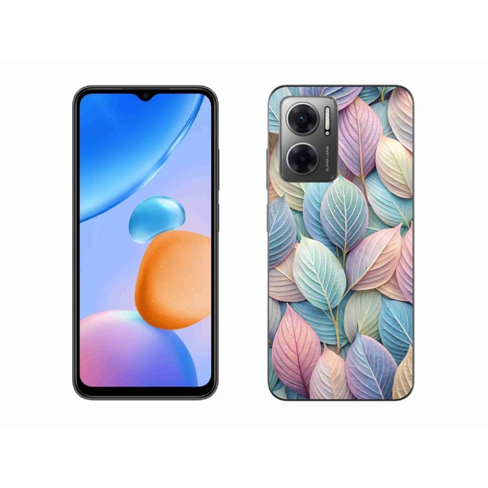 Gél borítás mmCase a Xiaomi Redmi 10 5G-hez - pasztell levelek