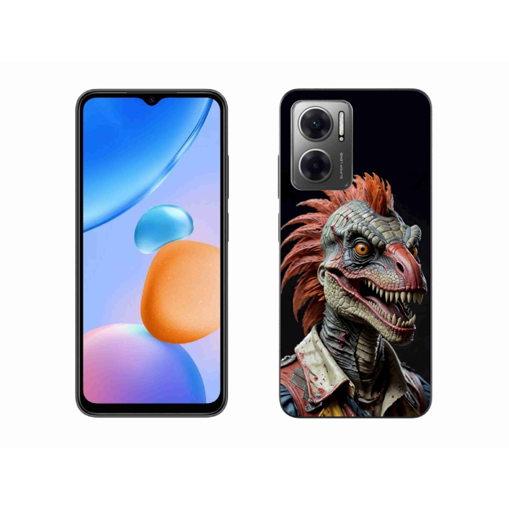 Gél borítás mmCase a Xiaomi Redmi 10 5G-hez - punk dinoszaurusz