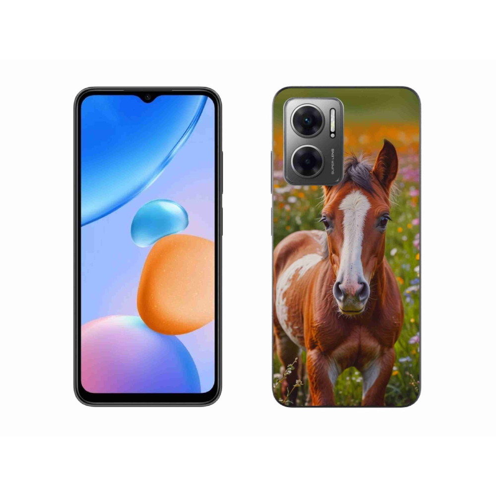 Gél borító mmCase a Xiaomi Redmi 10 5G-hez - aranyos csikó