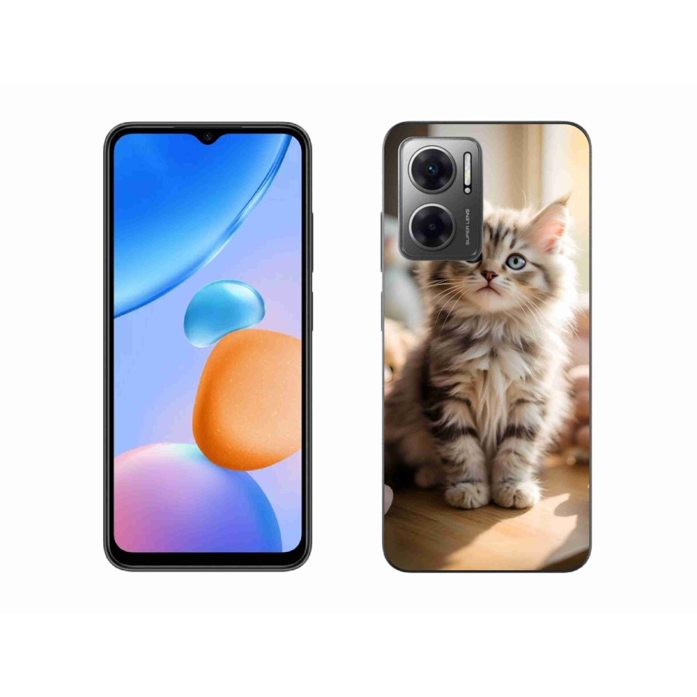 Gél borító mmCase a Xiaomi Redmi 10 5G-hez - aranyos cica 10