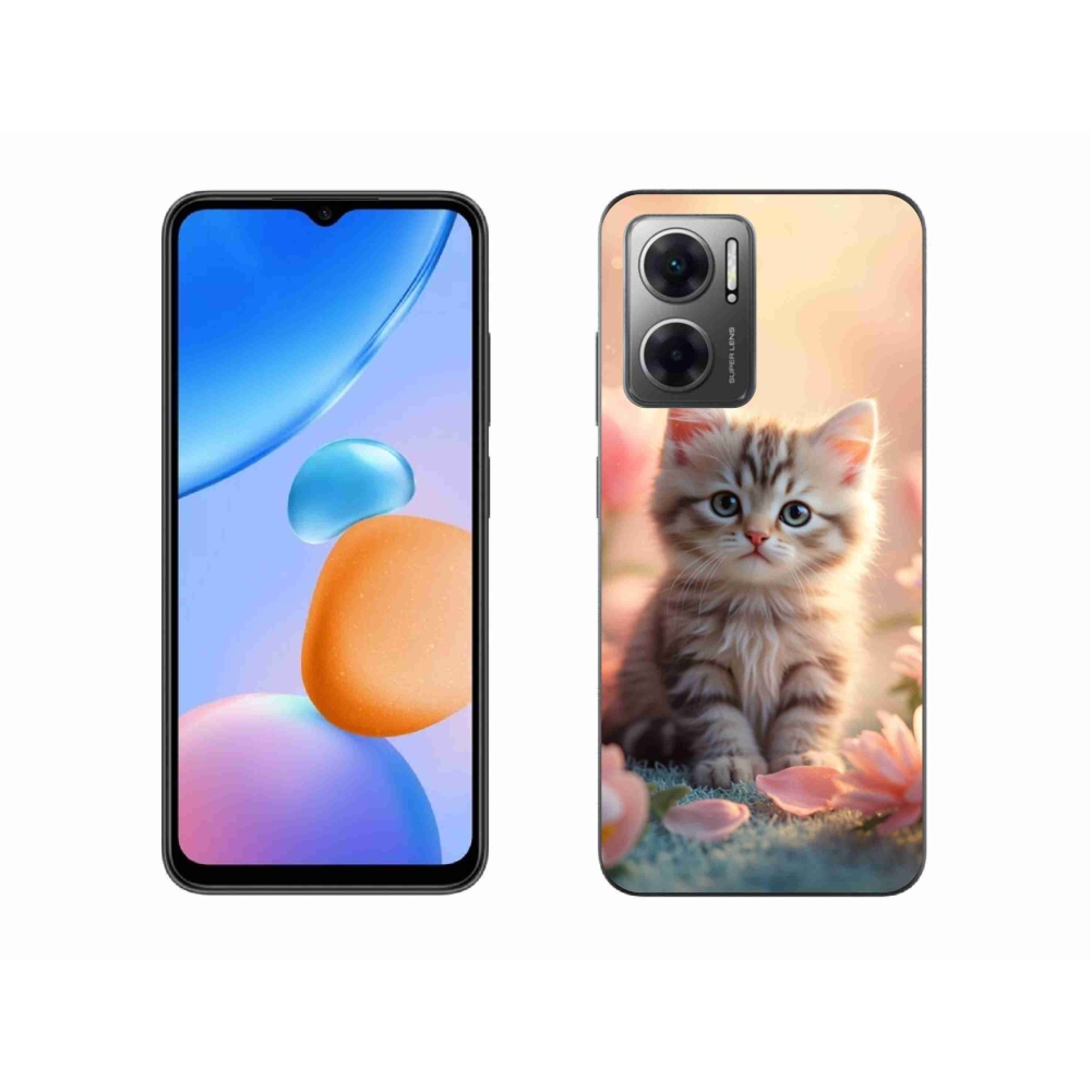 Gél borító mmCase a Xiaomi Redmi 10 5G-hez - aranyos cica 8