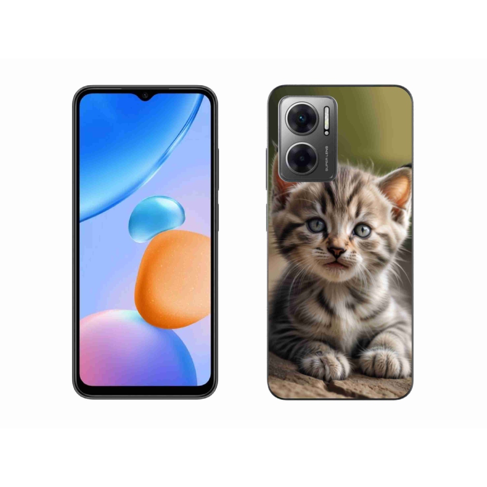 Gél borító mmCase a Xiaomi Redmi 10 5G-hez - aranyos cica 9