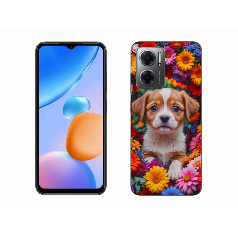 Gél borítás mmCase a Xiaomi Redmi 10 5G-hez - aranyos kiskutya