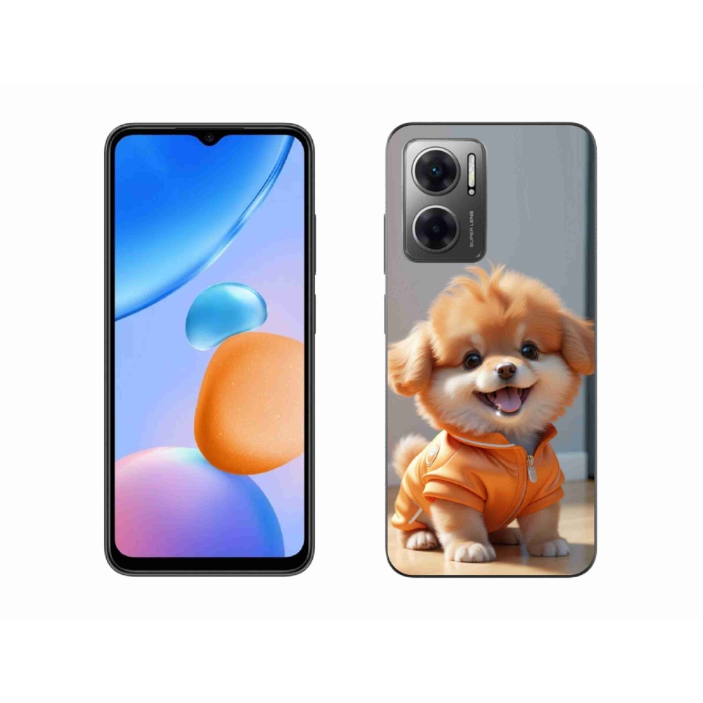 Gél borítás mmCase a Xiaomi Redmi 10 5G-hez - aranyos pomerániai pulóverben