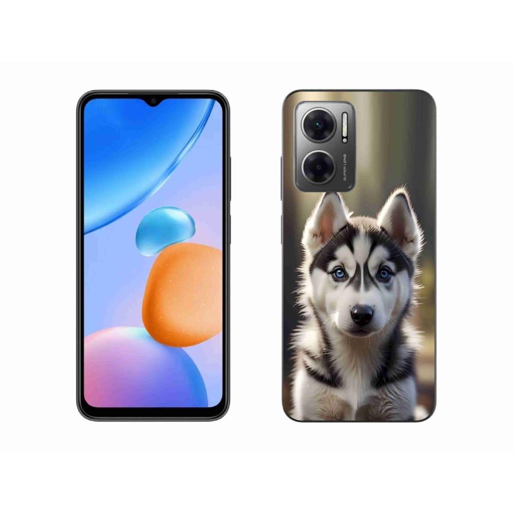 Gél borítás mmCase a Xiaomi Redmi 10 5G-hez - aranyos szibériai husky